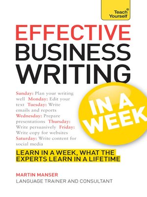 cover image of Effective Business Writing in a Week